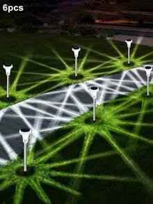 2/6/12pcs Solar Powered Garden Lights, Solar Stainless Steel Tube Lights, Solar Crystal Lights, Solar Pathway Lights, Solar Decorative Lights, 6/12pcs LED Lights, Compact & Practical, Suitable For Garden, Driveway And Landscape Lighting Decor (Warm Light), Christmas Decor, Christmas Lights, Fairy Lights - Multicolor - View 17