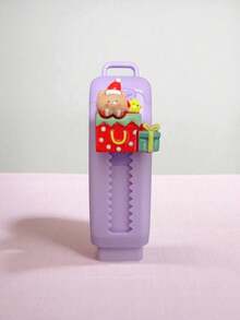 1 pieza Borrador retráctil navideño de dibujos animados lindo, limpio y con poco polvo, para estudiantes