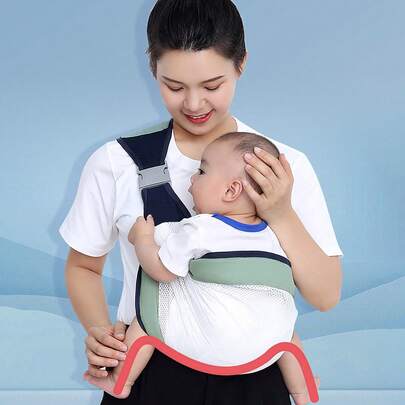 Địu trẻ sơ sinh đa năng; Địu phía trước tiện lợi, địu bên hông; Địu trẻ em thoáng khí phù hợp cho mọi mùa khi sử dụng ngoài trời