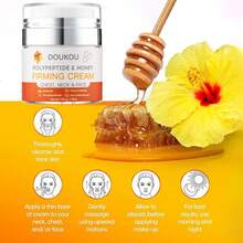 Firming Cream, Instant Face Lift Cream, Neck Firming Cream, Anti-Aging Face Moisturizer For Face, Skin Firming And Tightening Lotion, Reduce The Look Of Neck Lines, Tightens & Smooths, Hexapeptide, Honey, Collagen, Retinol & Hyaluronic Acid Cream 50ml, 1.7 Fl.Oz