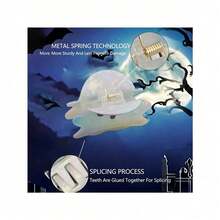 1PC Y2K Ghost Hair Claws - Festive Ponytail Clips For Halloween Party Costume Hair Accessories Women Girls