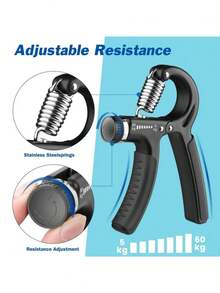 Hand Grip Exercise For Hands, Forearm, Wrist, Weight Adjustment 5 To 60 Kg - Red - View 2