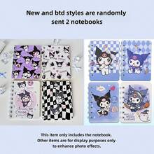 4 Pcs/2 Pcs Sanrio Hello Kitty, Cinnamon Dog, Kuromi, And Girly Heart A5/A7 Spiral Notebooks. High-Value Series Notebooks, Cute Exercise Books. Student Stationery - Thick, Cute Cartoon-Themed Daily Manual.