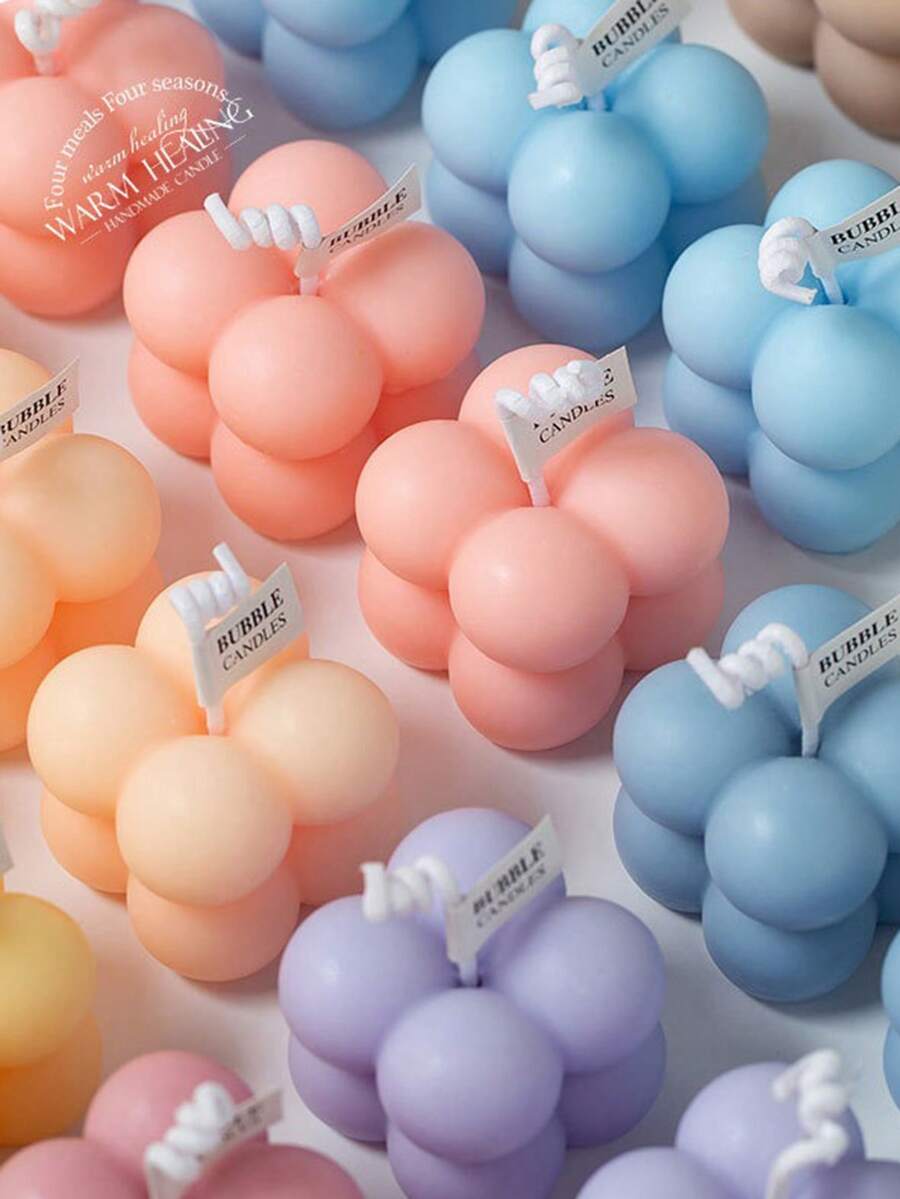 Set de 12 cubos de cera perfumada mini - Adecuado para el Día de San Valentín o cualquier ocasión - Cera de parafina, decoración brillante, regalo ideal para días festivos - Multicolor - Ver 1
