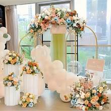 3Pack Metal Arch Backdrop Stand(7.2FT/6.6FT/6FT), Decorative Balloon Arch Stand, Easy Assembly Gold Wedding Arch, Stable Backdrop Arch Stand For Wedding Ceremony, Birthday Party, Baby Shower - Vàng - Xem 4