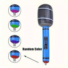 Bộ 1/2/4 chiếc micro bơm hơi, phụ kiện bơm hơi PVC, trang trí KTV, trang trí tiệc, micro, trang trí sân khấu biểu diễn giải trí, phụ kiện tiệc bơm hơi, bóng bay, quà tặng - Nhiều màu - Xem 6