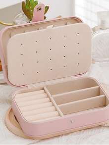 1 pieza Organizador de joyas de viaje, Estuche de almacenamiento de joyas de cuero PU portátil, Caja de joyas antioxidante, Gran regalo para novia, Día de San Valentín, mamá, mujer, Navidad, Acción de Gracias, Año Nuevo Decoraciones de la habitación, Bolsa de maquillaje, Organizador, Almacenamiento, Organizador de maquillaje, Bolsa de maquillaje, Organizador de escritorio, Bolsa de cosméticos, Bolsa de maquillaje, Bolsa de maquillaje, Bolsa, Bolsa de maquillaje, Bolsa de maquillaje, Bolsa de cosméticos, Bolsa de maquillaje grande, Regalos de Navidad, Bolsa, Embrague / Bolso pequeño, Organizador de maquillaje, Bolsa, Soporte de brochas, Mini bolsa, Bolsa de gran capacidad