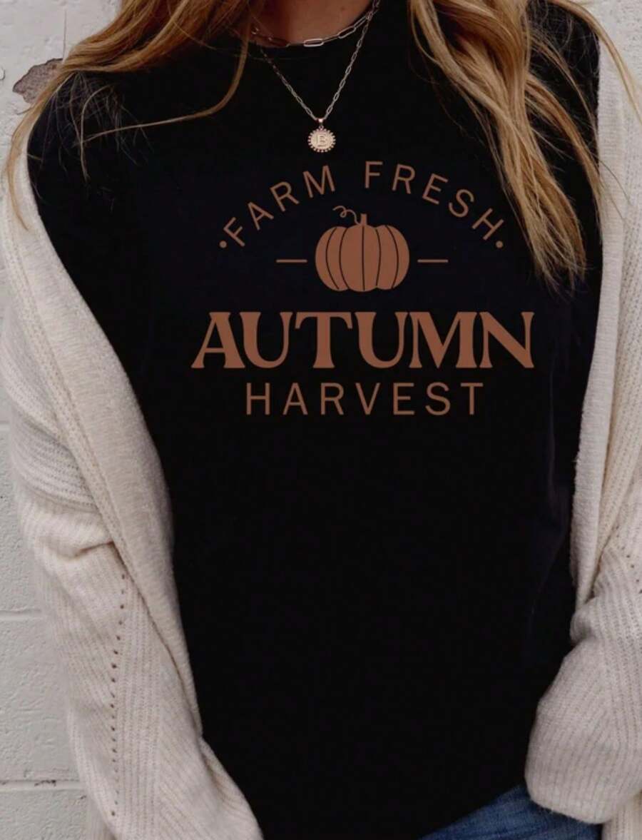 Embrace The Beauty Of Simplicity With A Piece That's Minimal But Never Mundane . It's Affordably Priced Without Compromising On Quality, Making It Easy To Stock Up Or Experiment With Different Styles. Whether You're A Student, Professional, Or Fashion Enthusiast, This Black Short Sleeve Tee Delivers Style, Comfort, And Value In One Essential Piece. Black Long Sleeve With Popular Colors, Animal Patterns, Geometric Patterns, Tie Dye Patterns, Floral Patterns, Millennial Spicy Girl Style, Y2K Style, Basic Patterns, Floral Patterns, Loose,Fall Outfit For Women, Christmas Outfit Women,Tops,Fall Clothes For Women,Vestidos Elegantes De Mujer,Winter Clothes For Women,Niche Vitality, Plus A Comfortable Fit - 黑色 - 查看 1