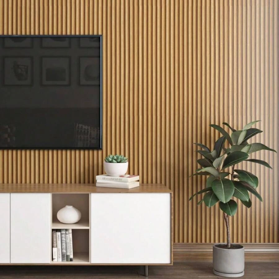 Brown Wood Slat Wallpaper Peel And Stick Wood Panel Wallpaper For Walls Dr Waterproof 3D Textured Faux Wooden Contact Paper For Bedroom Living Room Cabinets Countertops 17.71"X118",18646643