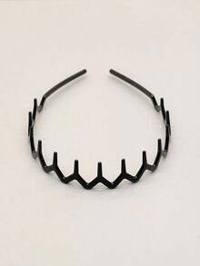 2pcs Women Simple Black Basic Headbands, Fashion Hair Accessories Plastic Headbands For Bangs & Hairstyles,Hairband,Hair Hoop ,Makeup Headband Head Accessories - 黑色 2 - 查看 2