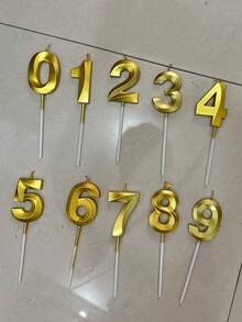 6pcs/Set 0-9 Number Candles, Birthday Candles, Christmas Candles For Cake Decoration And Party Supplies, Candle Holders, Christmas Decorations, Birthday Cake Party Baking Candle Accessories, Mother's Day, Christmas Gifts, Birthday Decorations, Candles, 30th Birthday Decorations, 18th Birthday Gifts, 60th Birthday Decorations, Happy Birthday, Diwali Decorations