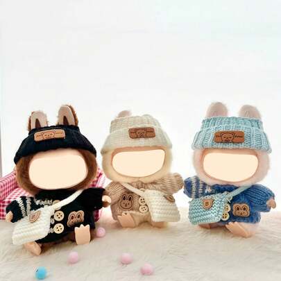 1/2 套时尚服装套装适合 LBB（不含娃娃）、手工编织、可爱衣服、包包、帽子、DIY 时尚有趣的配饰、周年纪念和节日礼物