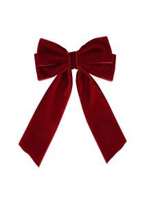 1 قطعة فيونكة شعر مخصصة للبنات من القطيفة لعيد الميلاد، مشابك شعر ديكور، اكسسوارات شعر، هدايا عيد الميلاد المخصصة، فيونكات شعر للبنات، لوازم هدايا عيد الميلاد - متعدد الألوان - مشاهدة 9