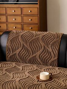 1件装毛绒羊羔绒沙发座垫套 - 防滑保暖座垫，适用于组合沙发，宠物友好型1/4沙发保护垫