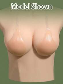 1 Pair New Lift-Up Silicone Invisible Bra With Shoulder Straps, Cleavage Style - Multicolor - View 3