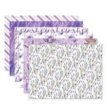High Quality Lavender & Butterfly Floral Gift Wrapping Paper - Elegant Purple & Green Botanical Design, Suitable For Weddings, Birthdays, Teen Showers, DIY Crafts, Butterfly Decor - Multicolor - View 6