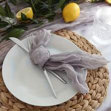 42pcs Christmas Napkins, 17.72x17.72cm Crinkle Soft Fabric Napkins, Suitable For Wedding Party Events Table Decoration Home Decor Christmas Decorations Room Decor Winter