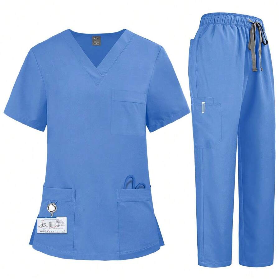 Scrub Sets - Dark Wash - View 1