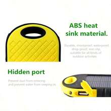 Batería externa portátil de 20000mAh con panel solar, cargador de batería externa con luz LED para todos los teléfonos inteligentes.Regalo para el Día del Padre, cumpleaños o Navidad. - Multicolor - Ver 10