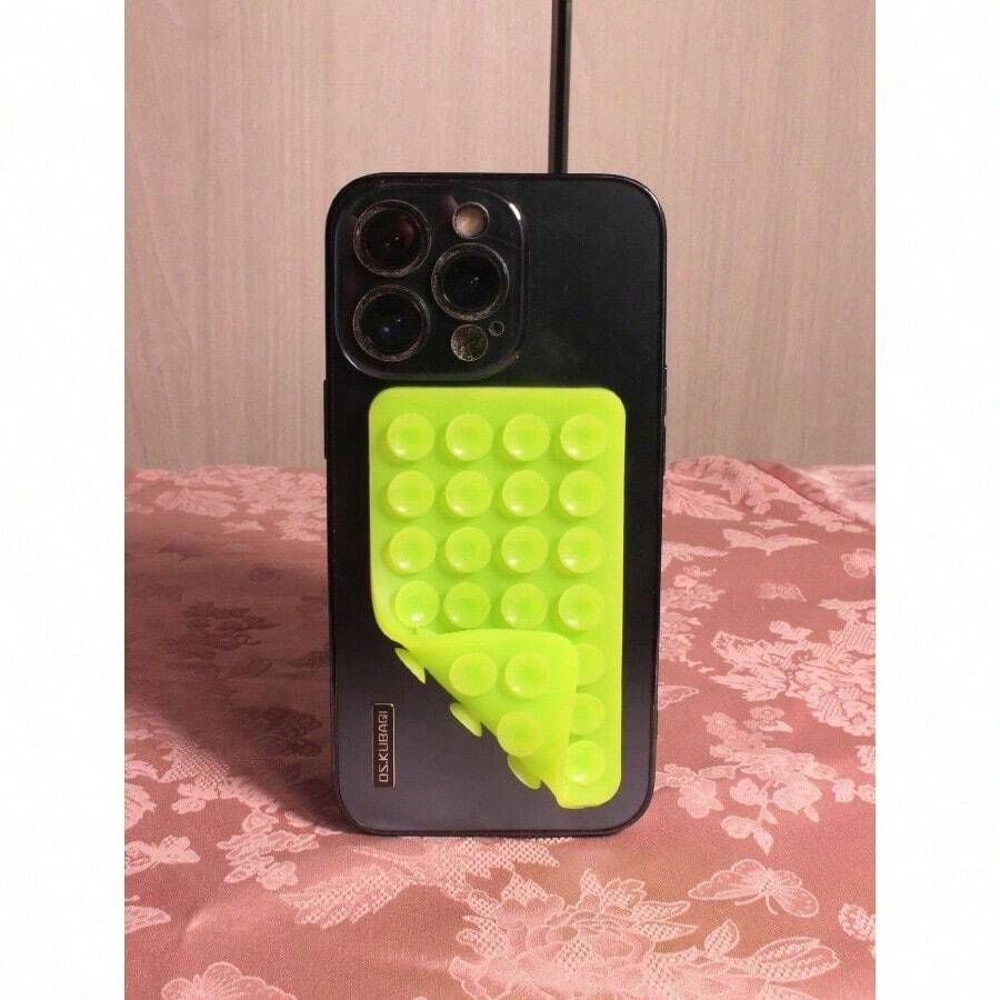 1Pc Silicone Suction Silicone Suction Cups Square Phone Case Back Silicone Suction Cups 28pcs Large Suction Silicone Cell Phone Suction Cups Silicone Suction Phone Case Card Holder Card Holder Wallet Business Card Holder Credit Card Holder Card Holder Women For Women For Men Compatible With IPhone, Android Phone, Gift For Birthday, Family, Friends Phone Holder, Phone Stand, Phone Accessories - 綠色 - 查看 1