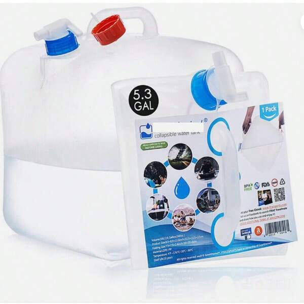 Outdoor Picnic 5.3  Water Storage Pot Foldable Portable Water Bucket With Tap