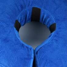 Rofusn Inflatable Dog Cone Collar Alternative, Soft Dog Cone For Small Medium Large Dogs And Cats, Neck Recovery Donut Collar After Surgery, Blue