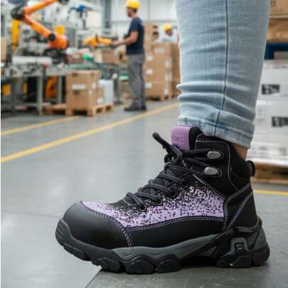 Botas De Seguridad Industrial Trabajo Casquillo Mujer SICURO