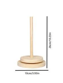 1 件木制纱线收纳架，桌面旋转纱线收纳架，简约设计