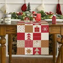 1pc/4pcs/6pcs/60pcs Christmas Decorative Placemats, Christmas Style Linen Placemats & Table Runners, Christmas Snowflake & Christmas Tree Placemats, Merry Christmas, Suitable For Home, Restaurant, Dining Table Decor, Home Goods