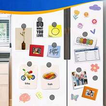 Set de autocolante magnetice rotunde 100/50/25/10/3 buc pentru magnet de frigider DIY, magnet adeziv din cauciuc cu punct, disc magnetic cu autoadeziv puternic