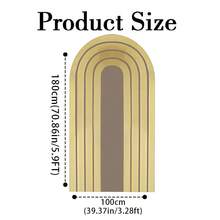 1 buc/65 buc fundal 2D plat, strălucitor, cu grilă neagră și arc de linie aurie, fundaluri pentru decorarea zilei de naștere, aniversării, nunții, absolvirii și petrecerii burlacilor (suportul nu este inclus)