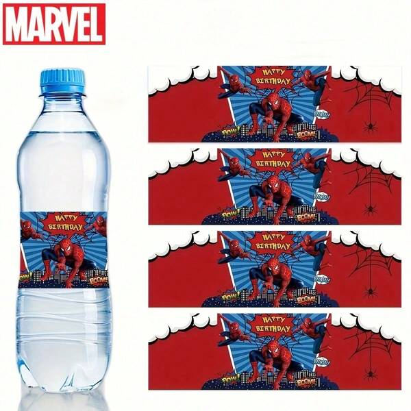 Marvel Marvel 10pcs, Superhero Spider Man Water Cup Stickers - Cute Cartoon Patterned Water Cup Stickers Suitable For Birthday Parties, Banquets, And Festivals - Party Decorations, Picnic Table Decorations, Outdoor Tablecloths, Suitable For Holiday Parties And Birthday Gifts, Anniversaries, As Birthday Gifts, Halloween, Christmas, Welcome Gifts, Party Gifts, Spider Man Fan Series, Perfect Gifts
