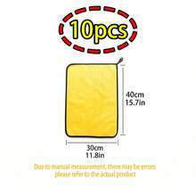 10 件/5 件/1 件超柔软超细纤维汽车清洁毛巾-宠物毛巾,加厚,不起毛,有效干燥和清洁,400gsm,黄色和灰色,超强吸水,无划痕,不起毛,加厚可洗厨房抹布,用于清洁汽车挡风玻璃、窗户、汽车中控台、方向盘、后备箱、炉灶、锅、碗、水龙头、厨房和浴室。 - 灰黃複合毛巾 - 查看 15