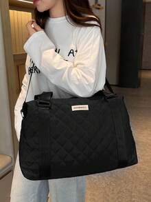 1 Túi hành lý nhẹ có thể gấp gọn dung tích cực lớn, Túi du lịch, Túi sắp xếp hành lý, Có thể gấp gọn, Tách ướt & khô, Túi du lịch cuối tuần kiểu vali xách tay, Túi qua đêm, Túi bệnh viện, Túi đựng đồ cho con bú, Ba lô, Đồ dùng thiết yếu khi đi du lịch, Túi sắp xếp khi đi du lịch, Túi ngày lễ, Đồ dùng học tập, Phụ kiện học sinh, Hành lý trở lại trường - màu đen - Xem 7