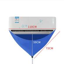 1 pezzo Sacchetto per lavare il condizionatore d'aria, Copertura impermeabile per la pulizia del condizionatore d'aria split, Sacchetto d'acqua per condizionatore d'aria, Sacchetto per la pulizia del condizionatore d'aria con tubo dell'acqua, Sacchetto per l'assistenza al condizionatore d'aria a parete per unità domestiche, casa, hotel, ufficio, strumenti per la pulizia