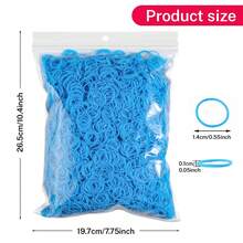 1000pcs/7500pcs Random Mixed Color Rubber Bands Set, Suitable For Necklaces, Bracelets, DIY Handmade Creative Daily Sharing, Graduation Season, Holiday Party DIY Wear, Weaving, Holiday Gift - Rubber Band - View 4