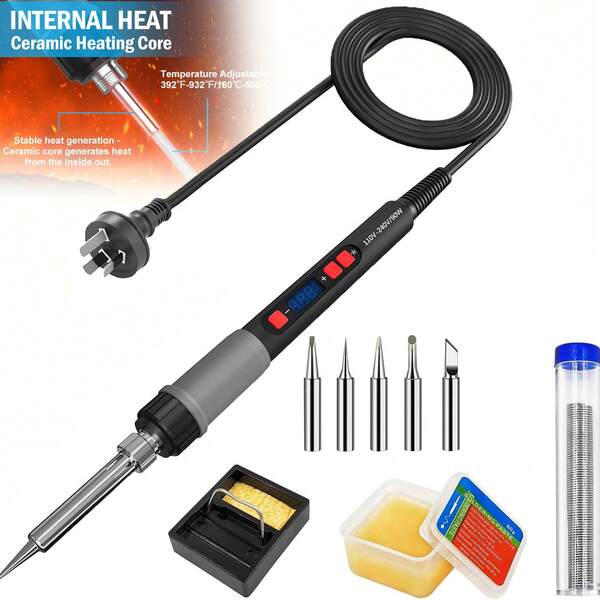 ilibilib 9 IN 1ILIBILIB Electric 90W W/Auto Sleep Soldering Iron Kit Electric Welding Tool Adjustable Temperature