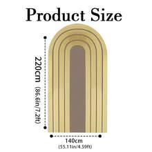 1 buc/65 buc fundal 2D plat, strălucitor, cu grilă neagră și arc de linie aurie, fundaluri pentru decorarea zilei de naștere, aniversării, nunții, absolvirii și petrecerii burlacilor (suportul nu este inclus)