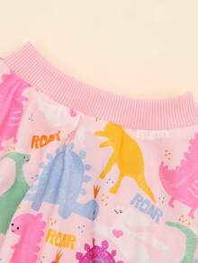 1pc Cute & Fashionable Dinosaur Print Pet Pajamas, Dog Summer Clothing - Multicolor - View 7