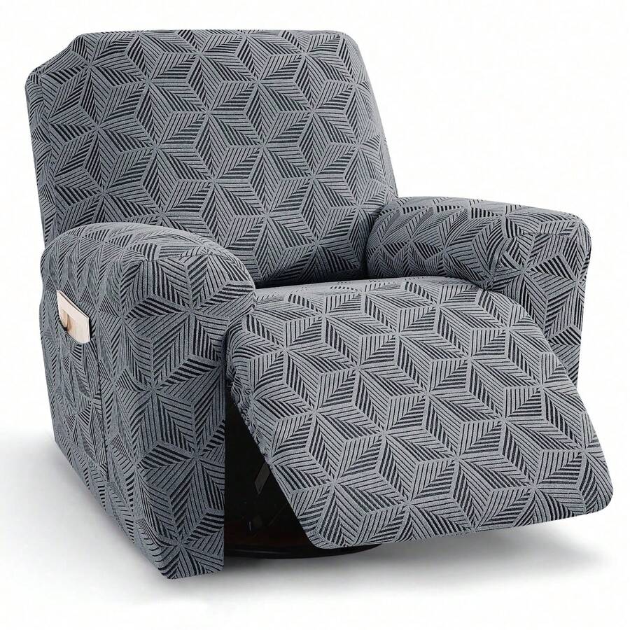 Recliner Chair Covers, Stretchy Recliner Couch Covers, Lazy Boy  Chair Covers, Sofa Cover For Recliner With Side Pocket - Dark Gray - View 1