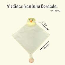 Naninha Para Bebe Bichinhos Com Porta Chupeta Menina Menino - Pintinho Amarelo - Visão 6
