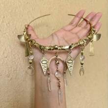 1pc Multi-Layer Tassel Choker Versatile Light Luxury Design Necklace - 09-2070 Dây chuyền tua rua hình sao và mặt trăng - Xem 2