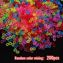 1000pcs/7500pcs Random Mixed Color Rubber Bands Set, Suitable For Necklaces, Bracelets, DIY Handmade Creative Daily Sharing, Graduation Season, Holiday Party DIY Wear, Weaving, Holiday Gift - Rubber Band - View 18