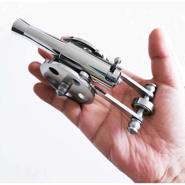QVYS TIETHEKNOT New Stainless Steel Handcrafted Napoleon Cannon Model Rare
