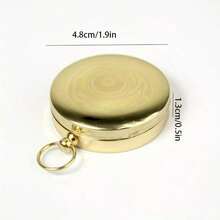 1 Copper Survival Compass With Glow - Waterproof, Enhanced Visibility For Camping And Hiking - Essential For Night Adventures - Luminous Compass - View 5