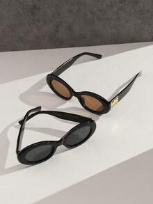 1/2/3 PCS Women's Bohemian Leopard Print Vintage Oval Fashion Eyewear For Holiday Outing, Daily Wear And Holiday Gifts For Summer Beach Vacation,Outdoor,Travel - Nhiều màu - Xem 10