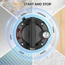 2x 8'' Saugheber 300KG Vakuumheber Saugnapf Hebefenster Glassauger mit Koffer Saugnäpfe Fliesenheber mit Ergonomischen & Stabilen Griff für Transport von Glasscheibe Terrassenplatten Laminat Glas