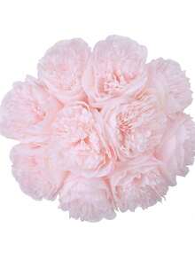 MEHELANY 5pcs Artificial Pink Peony Flowers, Fake Peony Silk Leaves, Light Pink Faux Flowers, Suitable For Wedding, Home, Office, Party, Window Sill Decor, Dining Table Centerpiece, DIY Bridal Bouquet, Arch Decor, Indoor Outdoor Garden Spring Fake Flower Decor, Valentine's Day Mother's Day Anniversary Gift Decoration, Gift For Girls, Women, Mothers, Fathers - Pink - View 5