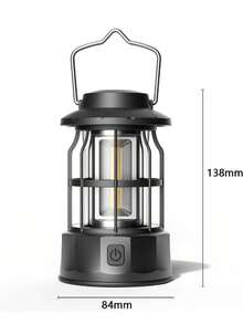 New Vintage Style Outdoor Camping Tent Light, Battery-Free - Multicolor - View 3