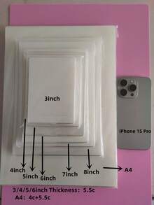 100张6英寸/A4透明覆膜文件照片过塑袋相册文件保护膜塑封膜相片膜高清防水覆膜卡膜保护膜 - 透明色 - 查看 17